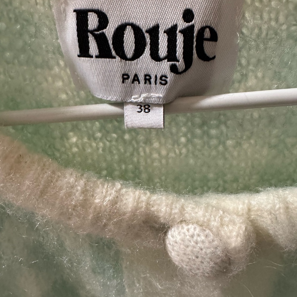 Rouje Ronny Green and White Checkered Cardigan - Picture 8 of 8
